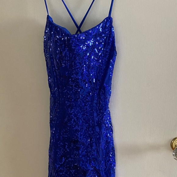 Sparkly Blue Dress - Picture 2 of 4